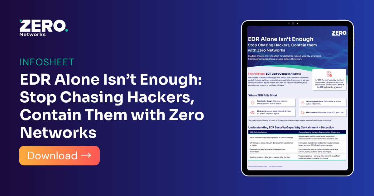 EDR Alone Isn't Enough: Stop Chasing Hackers, Contain Them