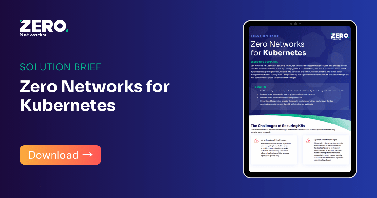 Solution Brief: Zero Networks for Kubernetes
