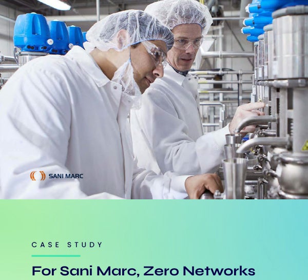 Sani Marc saves 3x with Zero Networks